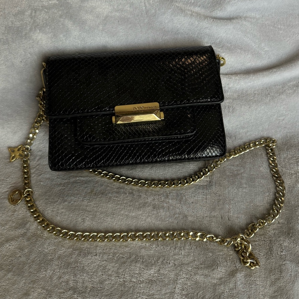 BCBG snakeskin shoulder/crossbody purse